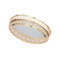 thumbnail image 1 of Mirrored Crystal Vanity Makeup Tray Jewelry Organizer Decorative Tray Home, 1 of 8