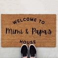 thumbnail image 2 of Welcome To Mimi And Papa's Funny Cute Doormat For Home Entryway, 2 of 4