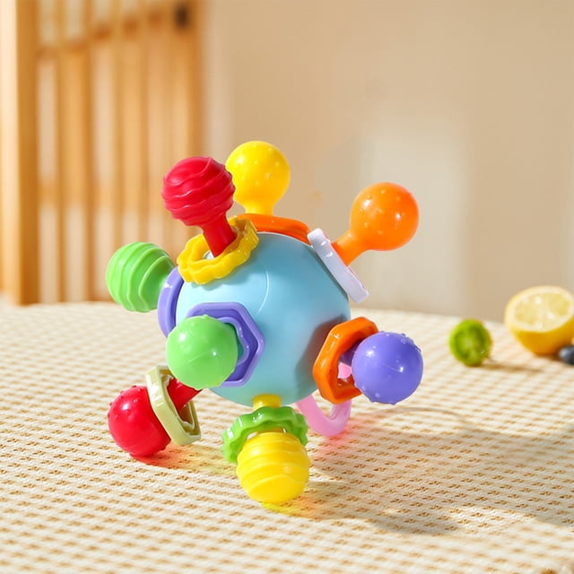 ABPWLY Multisensory Textured Grasp Sphere with Rotation and Gentle Rattle Sounds Clearance Toy Canada Days Outdoor Toys Kids Toys