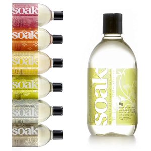 Soak Laundry Soap – No Rinse, Made in Canada, Plant-Derived Hand Wash Detergent - 375 ml / 12 fl. oz, 75+ Washes (Fig)