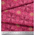thumbnail image 2 of Soimoi Cotton Duck Fabric Filigree Damask Print Sewing Fabric Yard 42 Inch Wide, 2 of 3