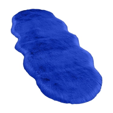 Faux Sheepskin Runner Rug,Faux Sheepskin Fur Rug 15.6x55 Runner Rugs,High Pile Soft Plush Fuzzy Rug for Bedroom,Bedside Rug Shag Rug Fluffy Carpet for Living Room Home Decor,Furry Washable Area Rugs