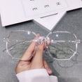 thumbnail image 2 of fastboy Large frame anti blue light flat mirror trendy polygonal myopia finished eyeglass frame, 2 of 8