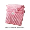 thumbnail image 4 of Sentmoon Travel Blanket Cold Blanket Fleece Blanket Gift Blanket Fleece Air Conditioning Blanket Towelling Blanket With Milk Fleece Nap Blanket Night Sweats Solution, 4 of 7
