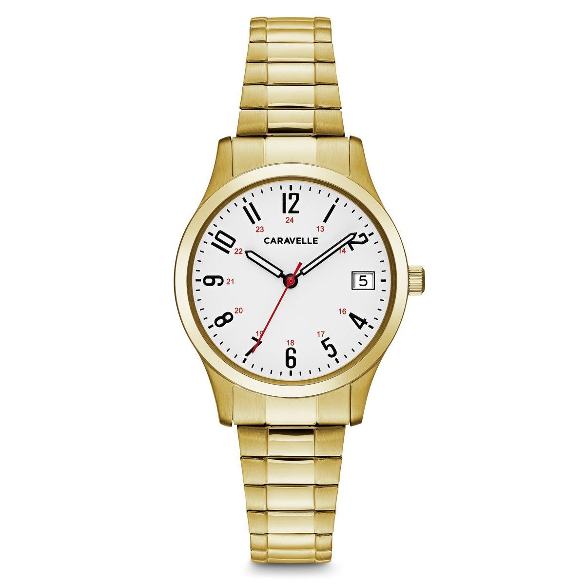 Caravelle Ladies Gold-Tone Quartz Watch