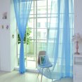 thumbnail image 1 of XZNGL Rideau Transparent Porte Fenêtre Rideaux 1 Pcs Couleur Unie Tulle Porte Fenêtre Rideau Draperie Panneau Voile Foulard Cantonnières, 1 of 2