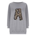thumbnail image 3 of Liquidation à 50 % Chandail Surdimensionné pour Femmes 2023 Mode Décontractée Manches Longues Col Rond Imprimé Chandail pour Dames Hauts Blouse, 3 of 3