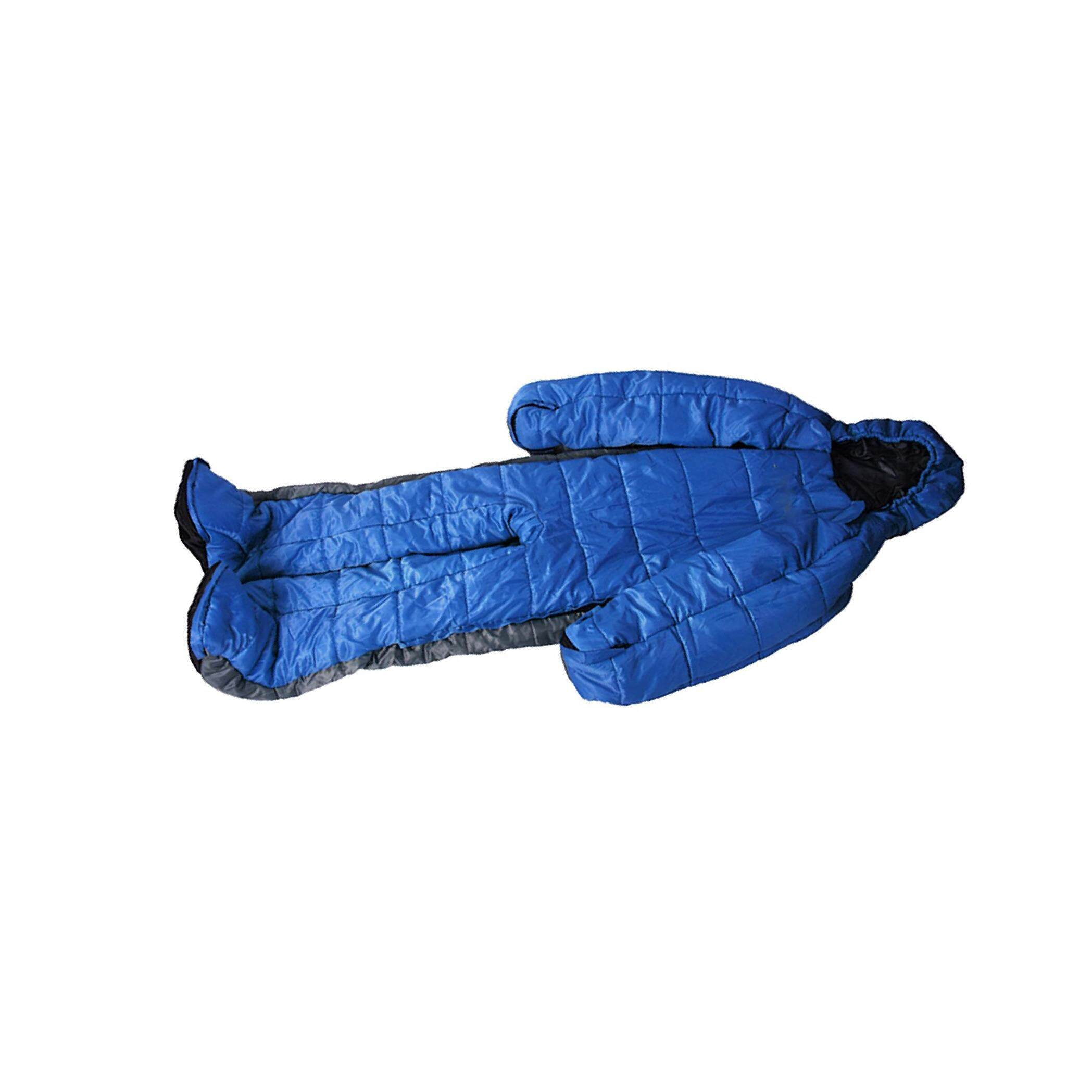 Adult Full Body Wearable Sleeping Bag Sleeping Bag Sleeping with zippers for Outdoor Travel M