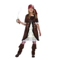 thumbnail image 3 of Brown Coat Pirate Girl's Costume, 3 of 6