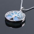 thumbnail image 1 of Natural Round Gem Stone Kabbalah Tree of Life Necklaces Pendants, 1 of 6