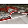 thumbnail image 3 of La Dole Rugs Red Blue Silver Grey Bordered Vintage Traditional Flat Pile Soft Area Rug Carpet Mat For Living Room Hallway Runner Outdoor Patio Sizes 5x7, 8x10, 7X9 feet inch inches ft, 3 of 5