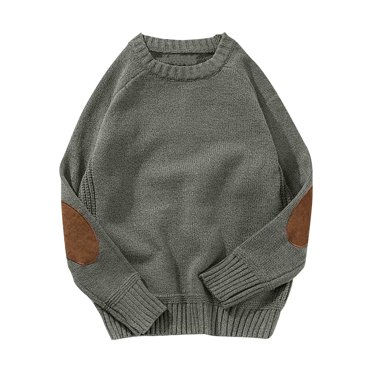 Pisexur Chandail pour Homme Mode Chandail Uni Chandail à Enfiler Décontracté Uni Manches Longues Col Rond Chandails Surdimensionnés Chandails Chauds d'Automne Hiver Chandails Grande Taille g-5TG