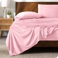 thumbnail image 1 of Bare Home Microplush Fleece Sheet Set - Ultra Soft - Deep Pocket - Queen, Light Pink, 1 of 7