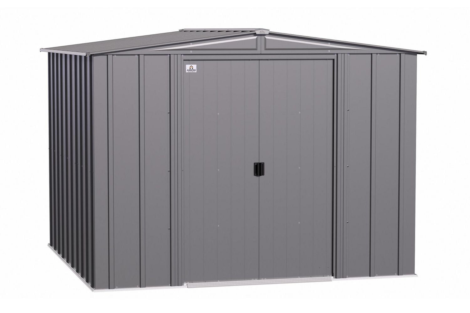 Arrow Classic Steel Storage Shed, 8x8, Charcoal