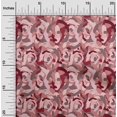 thumbnail image 2 of oneOone Viscose Chiffon Dark Rose Brown Fabric Abstract Craft Projects Decor Fabric Printed By The Yard 42 Inch Wide, 2 of 4
