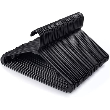 Plastic Hangers Clothing Hangers Durable Tubular Shirt Hangers Coat Hangers, Slim&Space Saving, Heavy Duty Clothes Hangers Ideal for Laundry & Everyday Use
