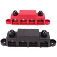 thumbnail image 2 of 250A Power Distribution Block Bus Bar, 4 Terminals, Zinc Alloy and Brass Construction, Convenient for Vehicles and Ships, Suitable for Auto Marine Car Trailer RV Boat, 2 of 7