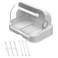 thumbnail image 2 of Baby Bottle Drying Rack,Baby Bottle Drying Box Cutlery Box Container with Cover,Baby Bottle Drying Rack Dish Rack with Cover,Bottles Storage Box,Dish Strainer Basket for Kitchen Dish Drainers Racks, 2 of 9