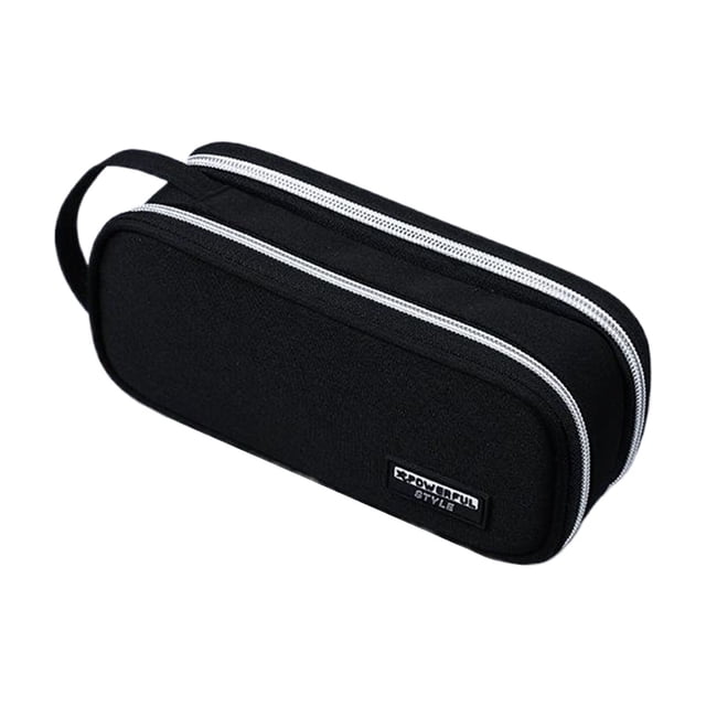 tredstone Linen Durable Pen Bag With Six Layers Of Classified Storage For Easy Organization Large Pencil Case black