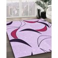 thumbnail image 3 of Ahgly Tapis Rectangulaire Lavable en Machine Orchidée Violet, 6 Pieds x 9 Pieds, 3 of 7