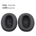 thumbnail image 2 of 2x Ear Pads Earphones Solid leather and sponge Color Leather Cushion Gaming Headset Earpads Hearing Protection Hoop Replacement for W820BT Red, 2 of 9