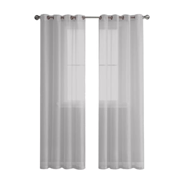 Curtains for Living Room Semi Sheer Curtains for Bedroom 98 Inches Long Grommet Vertical Window Curtains Drapes with Light Through for Living Room Curtains for Bedroom