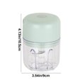 thumbnail image 3 of Yhmxh Kitchen Gadgets Crusher Portable Mini Food Processor Wireless Vegetable Masher With USB Charging Rainproof Garlic Masher For Ice Cubes Spices 250ML Kitchen Aid Attachments, 3 of 8