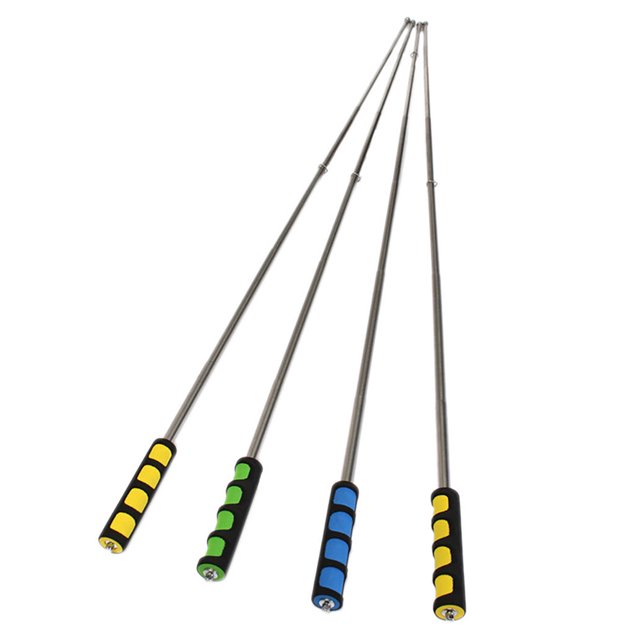 XZNGL Mât de Drapeau Léger en Acier Inoxydable Poignée en Éponge Portable Mât de Drapeau Mât de Drapeau Ondulant