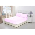 thumbnail image 4 of 400 Thread Count 100% Egyptian Cotton 3-Piece Fitted Sheet ( 1 Fitted Sheet + 2 Pillow Covers) 30 Inches Deep Pocket Size Solid Pattern, 4 of 5