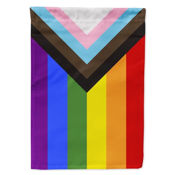 Carolines Treasures CK8014GF Gay Pride Progress Pride Flag Garden Size