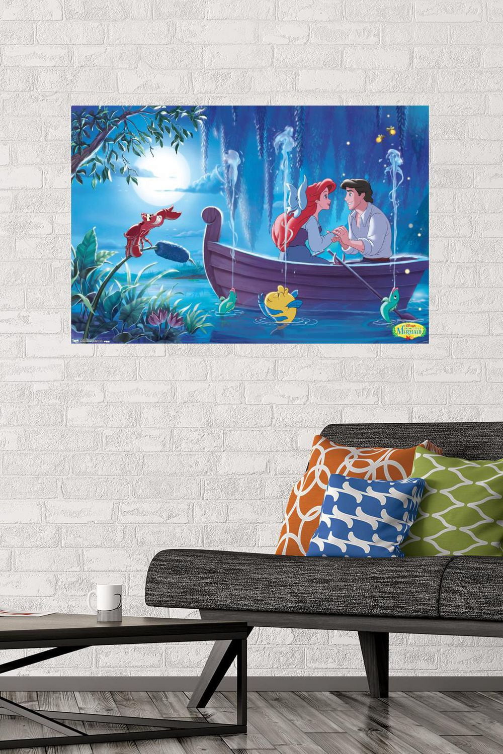 Disney The Little Mermaid - Ariel Kiss Girl Wall Poster, 22.375" x 34"
