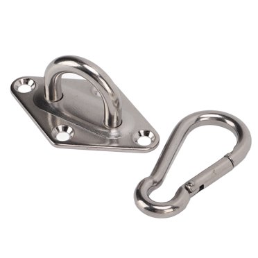 QIILU Stainless Steel Suspension Bracket Hammock Mount Ceiling Hook Anchor Hanger For Yoga Training,Ceiling Anchor Suspension Bracket,Hammock Chair Ultimate Hanging Kit