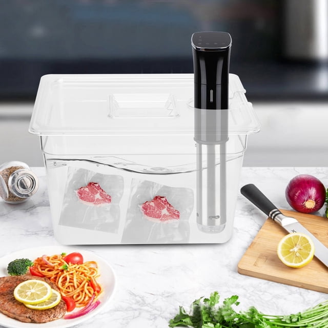 Récipient sous Vide Durable, Récipient sous Vide avec Couvercle, Cuiseur Alimentaire Fiable pour la Maison
