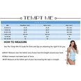 thumbnail image 5 of Women Two Piece Swimsuits High Waisted Ruffle Flounce Bikini V Neck Tummy Control Bathing Suit Yellow Floral (M, 5 of 5
