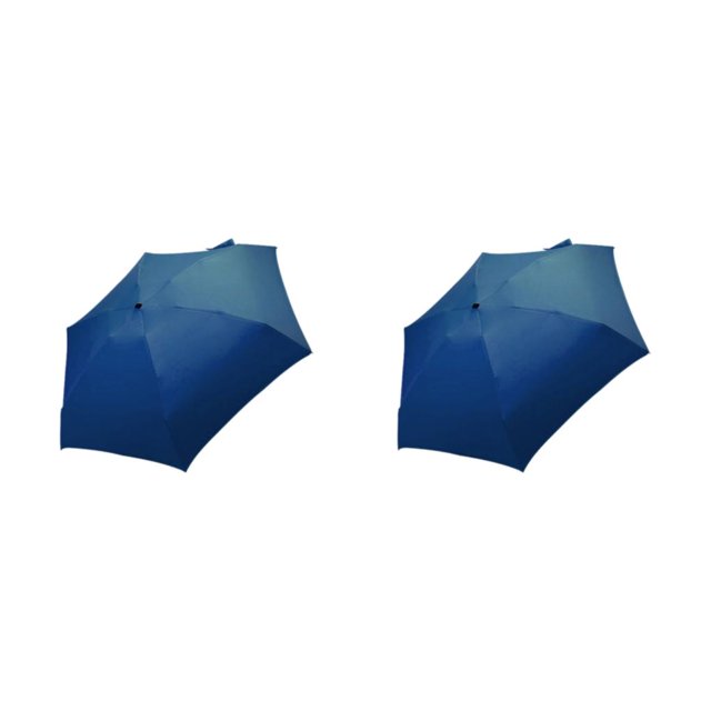 Redempat Breathable Umbrella For Outdoor Activities And Sun Protection Folding Sun Umbrellas Rainproof Umbrellas Easy To Storage navy blue 2Set