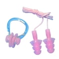 thumbnail image 1 of Langgg 2 Pcs Bouchon d'Oreille et Pinces à Nez pour Adultes Femmes Hommes Natation Surf Plongée Kit Réutilisable Sport sous-Marin Rose, 1 of 6