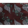 thumbnail image 4 of oneOone Georgette Viscose Fabric Leaves Block Printed Fabric 1 Yard 42 Inch Wide, 4 of 4