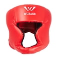 thumbnail image 1 of jinwen Casque de Boxe Absorption d'Impact Protection de Tête pour Karaté Rouge Petit, 1 of 9