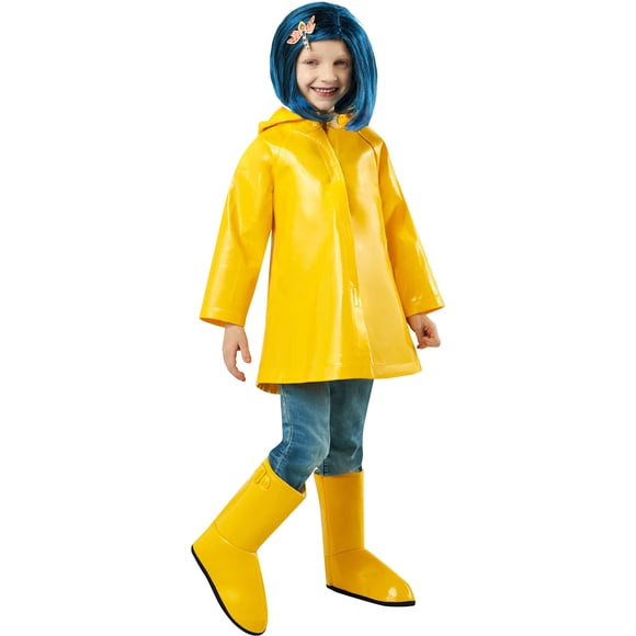 Déguisement de Manteau de Pluie Coraline pour Fille de Rubie, Tel Qu'illustré, Moyen