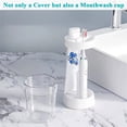 thumbnail image 1 of Product Category Rack Storage 2 Toothbrush Holder with Cover and Adjustable Height 2 Slots for Toothpaste and toothbrushes for Bathrooms, 1 of 7