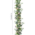thumbnail image 3 of Guirlande Artificielle avec Roses Blanches et Gypsophile pour Décoration de Chemin de Table de Centre de Table de Mariage 66,9 Po, 3 of 7