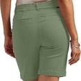 thumbnail image 4 of jovati Shorts Grande Taille pour Femmes Shorts en Sergé Extensible pour Femmes Grande Taille Taille Fine à Enfiler Coupe Régulière Shorts de Randonnée Été Décontractés avec Poches Shorts Grande Taille pour Femmes Shorts pour Femmes Grande Taille, 4 of 12
