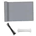 thumbnail image 4 of LOVIVER 2.7x9.84ft Balcony Privacy Screen Cover Includes 24Pcs Cable Ties Garden Privacy Gray, 4 of 8