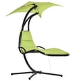 thumbnail image 1 of Outsunny Chaise Hamac d'Extérieur avec Support, Parasol, Vert, 1 of 9