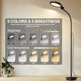 thumbnail image 4 of Shomterade Happy Lamp UV-Free 10000 Lux LED Floor Lamp with 5 Brightness Levels - Office/Home（Black）, 4 of 7