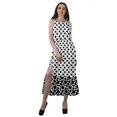 thumbnail image 1 of Moomaya Robe Imprimée Femme Fête Mariage Tenue de Fête Col Licou Robe Maxi en Rayonne, 1 of 4