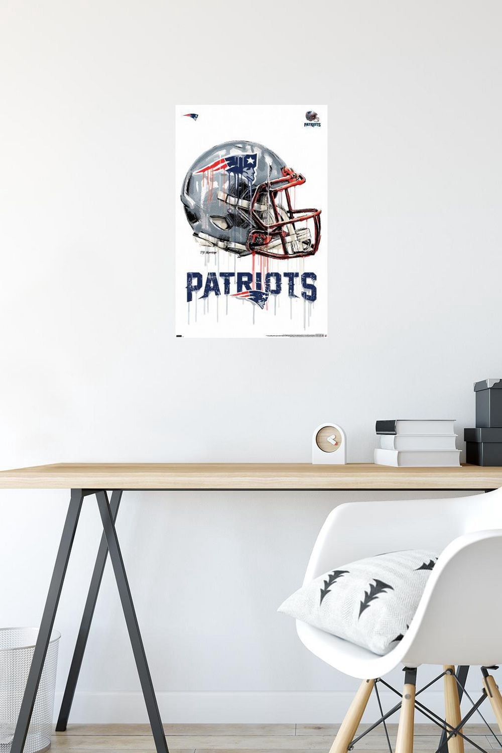NFL New England Patriots - Drip Helmet 20 Wall Poster