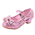 thumbnail image 1 of DPTALR Baby Girls Pearl Crystal Bowknot Sandals Bling Princess Shoes, 1 of 4