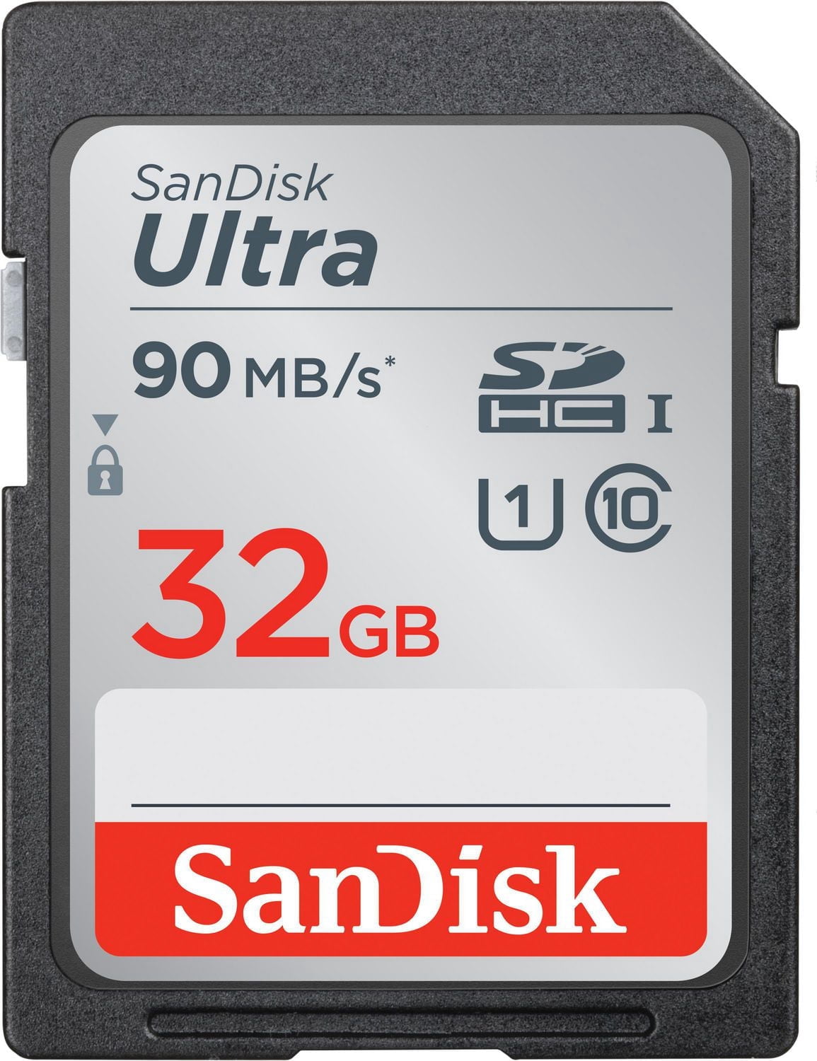 SanDisk 32G Ultra SDHC UHS-1 Carte Mémoire - 90MB/s, C10, U1, Full HD, Carte SD - SDSDUNC-32G-CW6IN