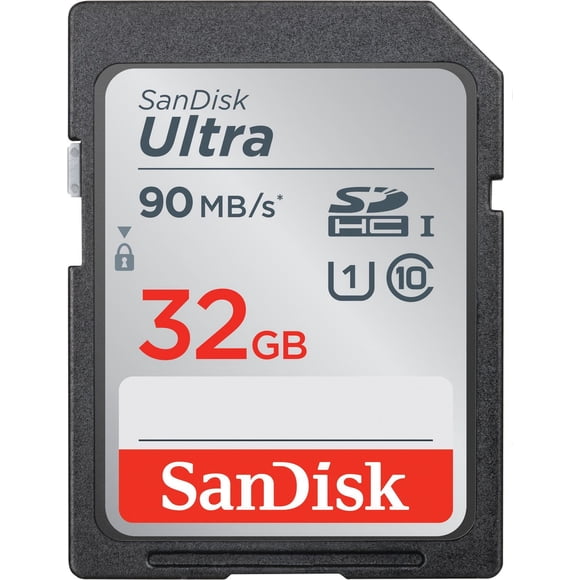 SanDisk 32G Ultra SDHC UHS-1 Memory Card - 90MB/s, C10, U1, Full HD, SD Card - SDSDUNC-032G-CW6IN